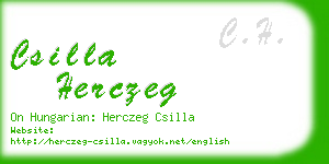 csilla herczeg business card